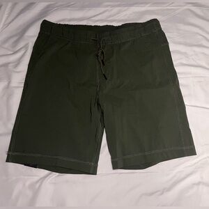 Copper & Oak Olive Swim Trunks with Drawstring Waist Men's Medium